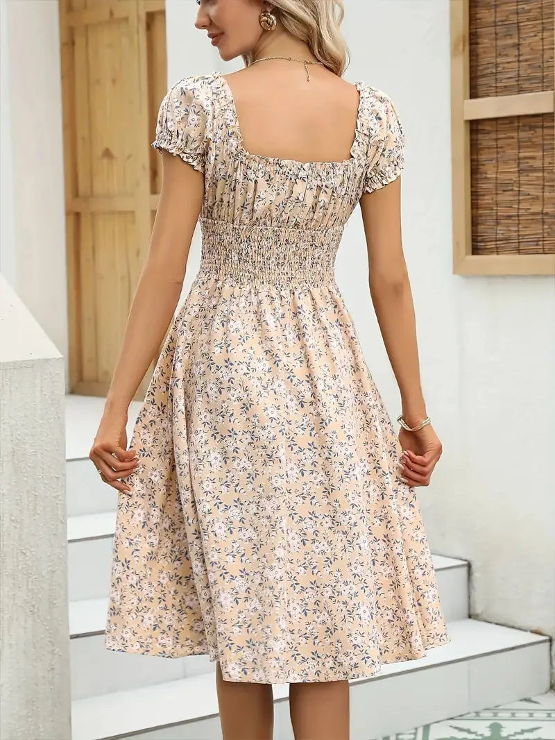 Vintage floral fluffy