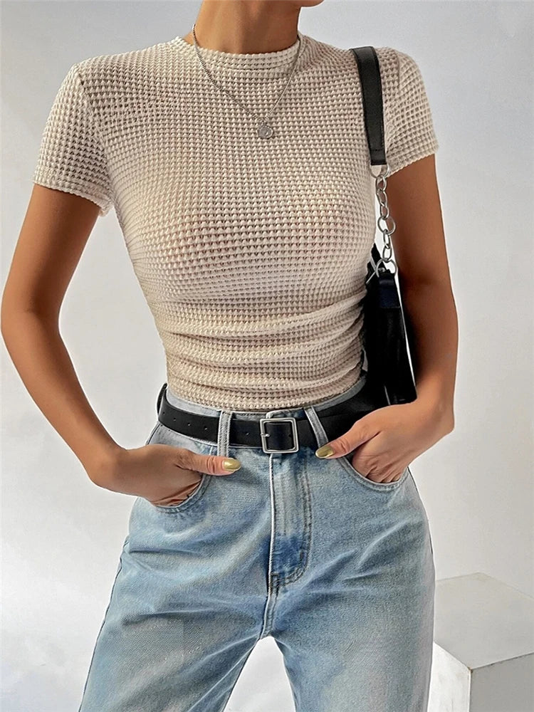 Short-sleeved ,Crop Top