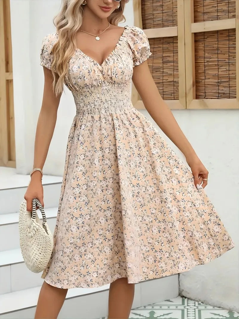 Vintage floral fluffy