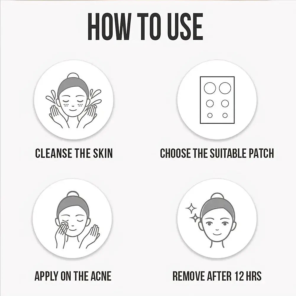 360Pcs Colorful Invisible Pimple Removal Anti-Acne Hydrocolloid Patches Spots Marks