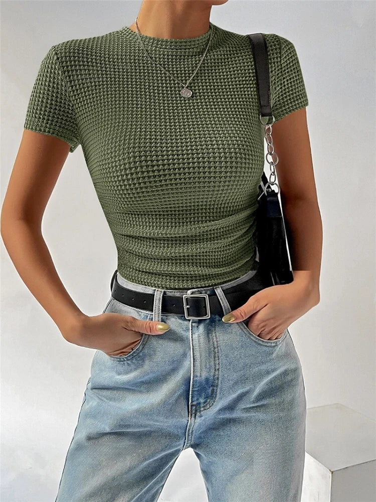 Short-sleeved ,Crop Top