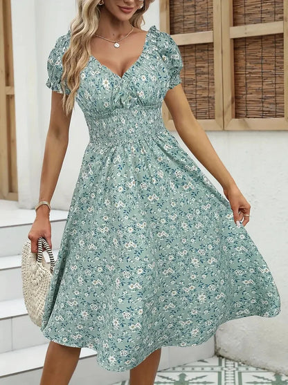 Vintage floral fluffy