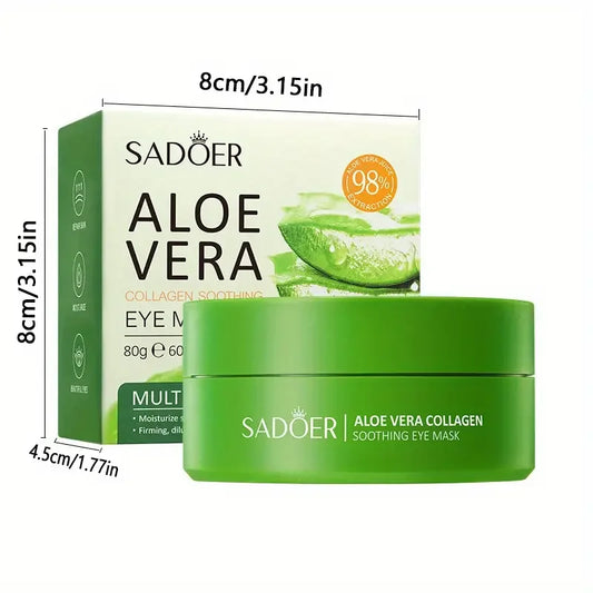Aloe Vera Collagen Eye Mask Moisturizing Firming Patches Anti Dark Circles Eyes Bags