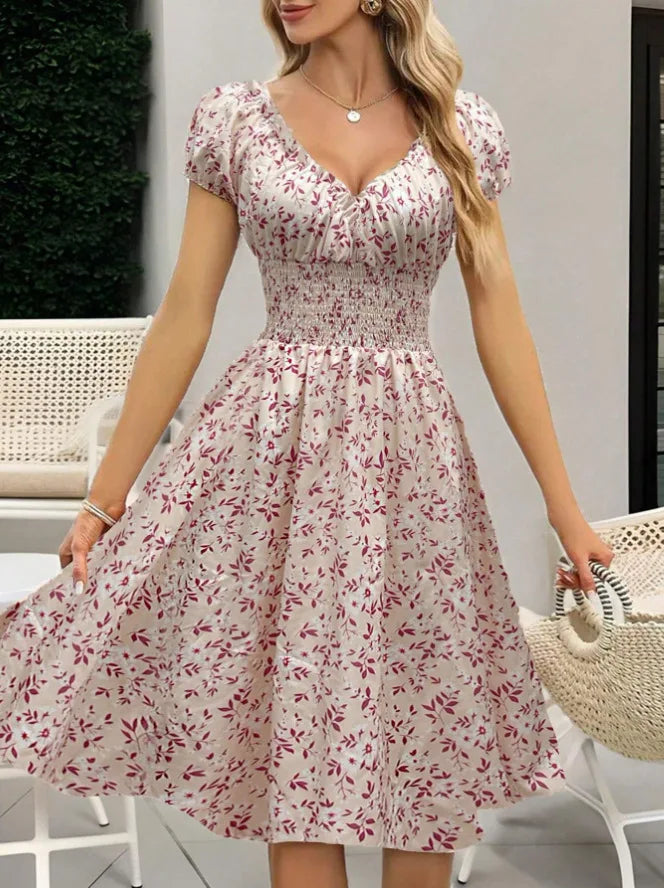 Vintage floral fluffy