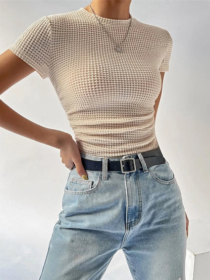 Short-sleeved ,Crop Top