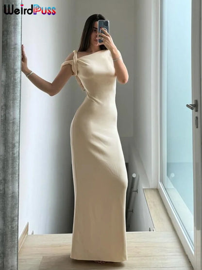 Solid Sheath Stretch Bodycon