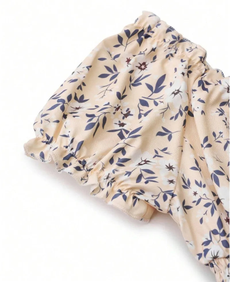 Vintage floral fluffy