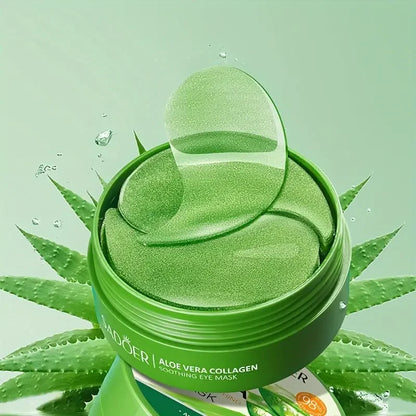 Aloe Vera Collagen Eye Mask Moisturizing Firming Patches Anti Dark Circles Eyes Bags
