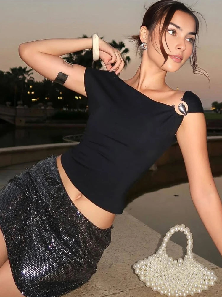Nibber  Backless Crop Tops