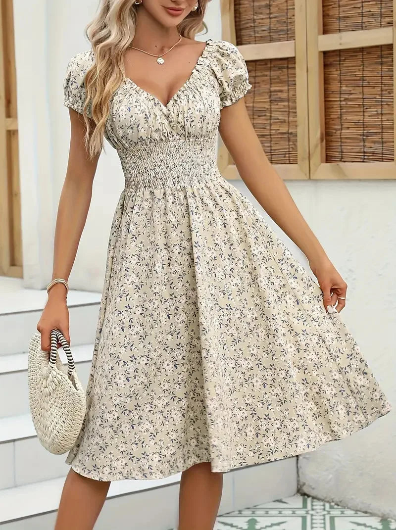Vintage floral fluffy