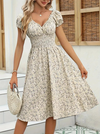 Vintage floral fluffy