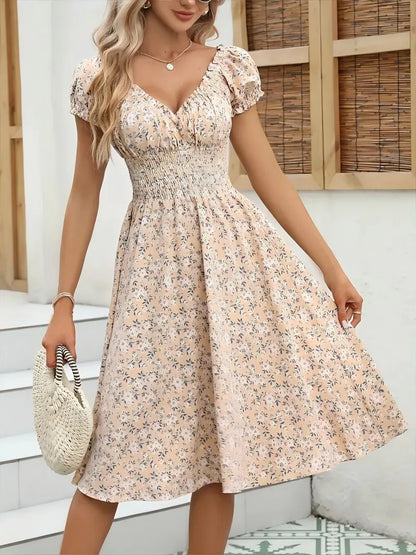 Vintage floral fluffy