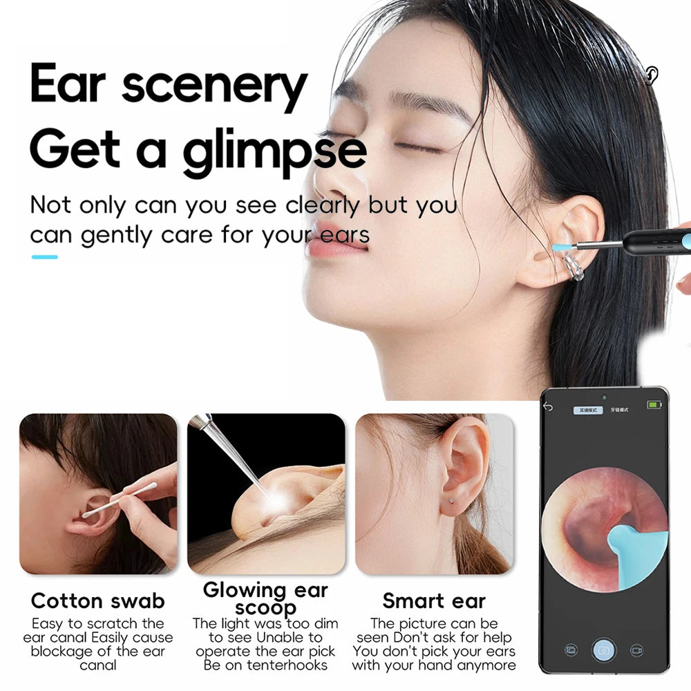 Smart Visual Ear Cleaner Set with Camera 1080P