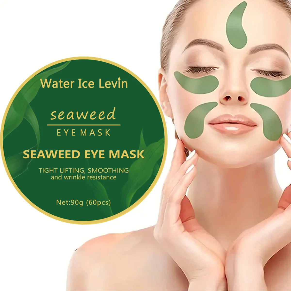 seaweed hyaluronic acid eye mask to remove dark circles collagen eye patch