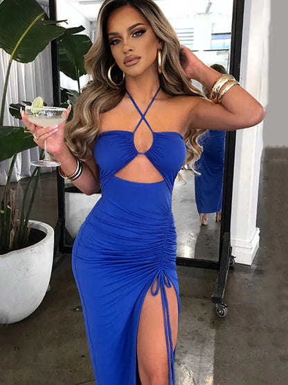Sleeveless Midi Backless Slim
