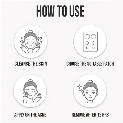 360Pcs Colorful Invisible Pimple Removal Anti-Acne Hydrocolloid Patches Spots Marks