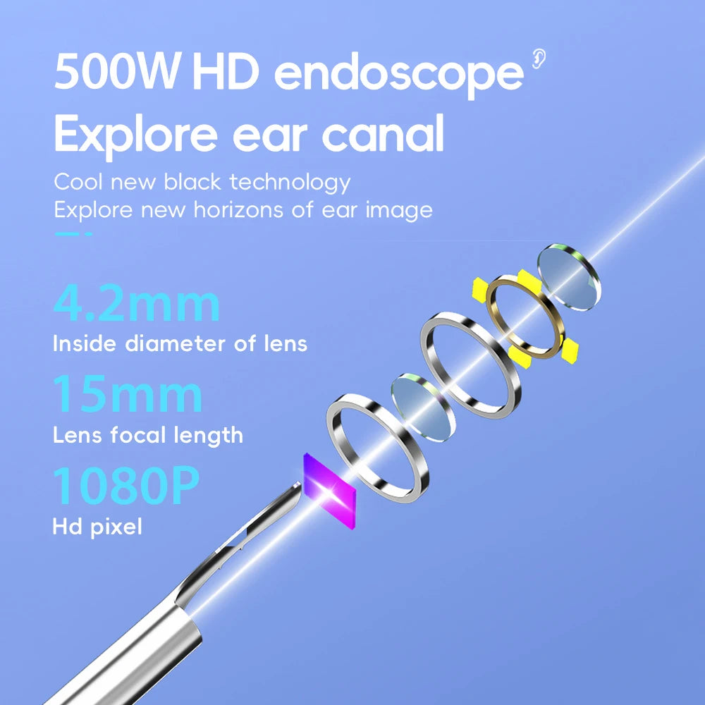Smart Visual Ear Cleaner Set with Camera 1080P