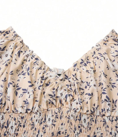 Vintage floral fluffy